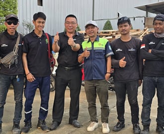 6T/H Wood Pellet Line working Indonesia