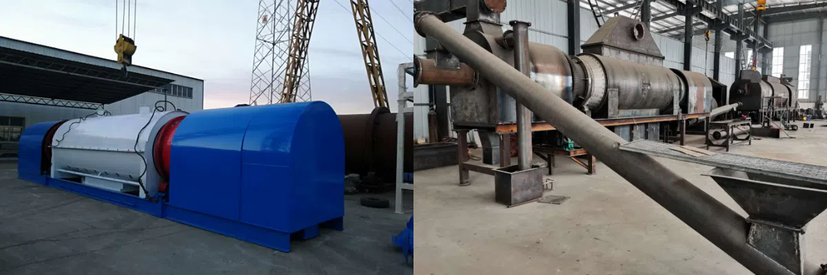 Rotary Continuous Charcoal Making Furnace
